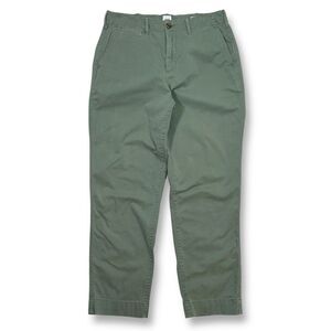 Gap Straight Khaki Green Cotton Chino Pants Casual Trousers‎ Womens 8